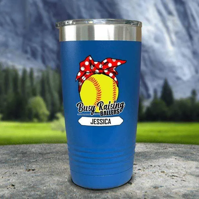 CUSTOM Busy Raising Ballers Color Printed Tumblers