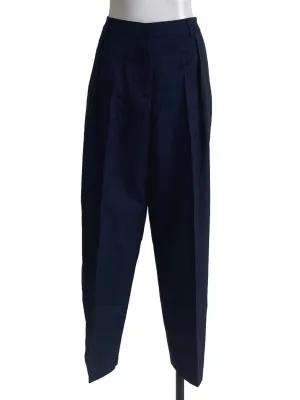 Dark Blue Straight Cut Formal Pants