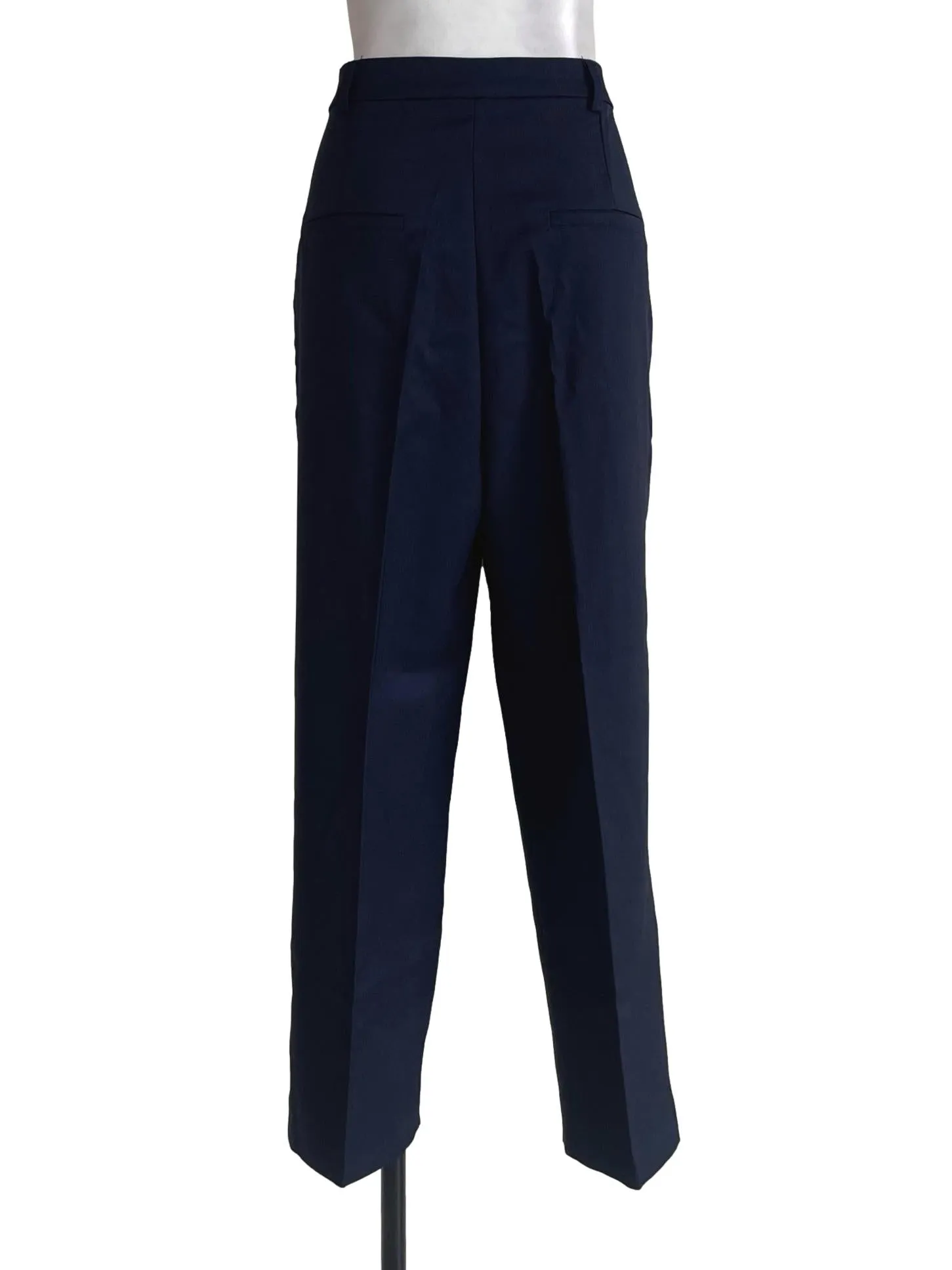 Dark Blue Straight Cut Formal Pants