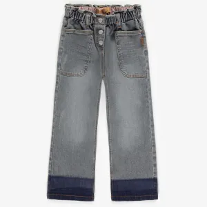 Denim extensible coupe jambe large, enfant || Stretch wide leg fit denim, child
