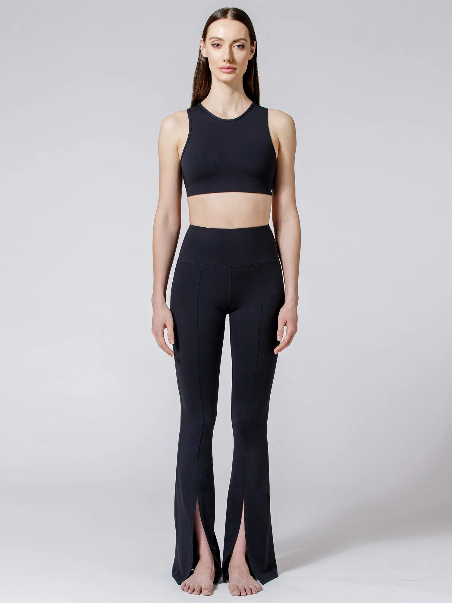 DIVINE FRONT SPLIT FLARE PANTS