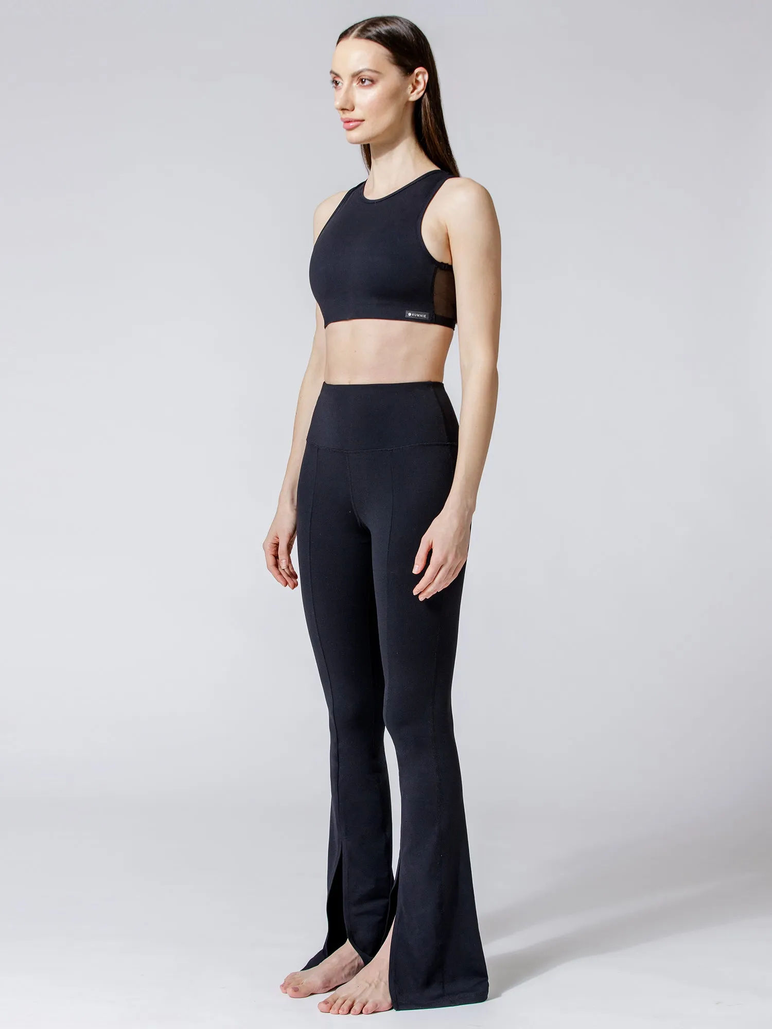 DIVINE FRONT SPLIT FLARE PANTS