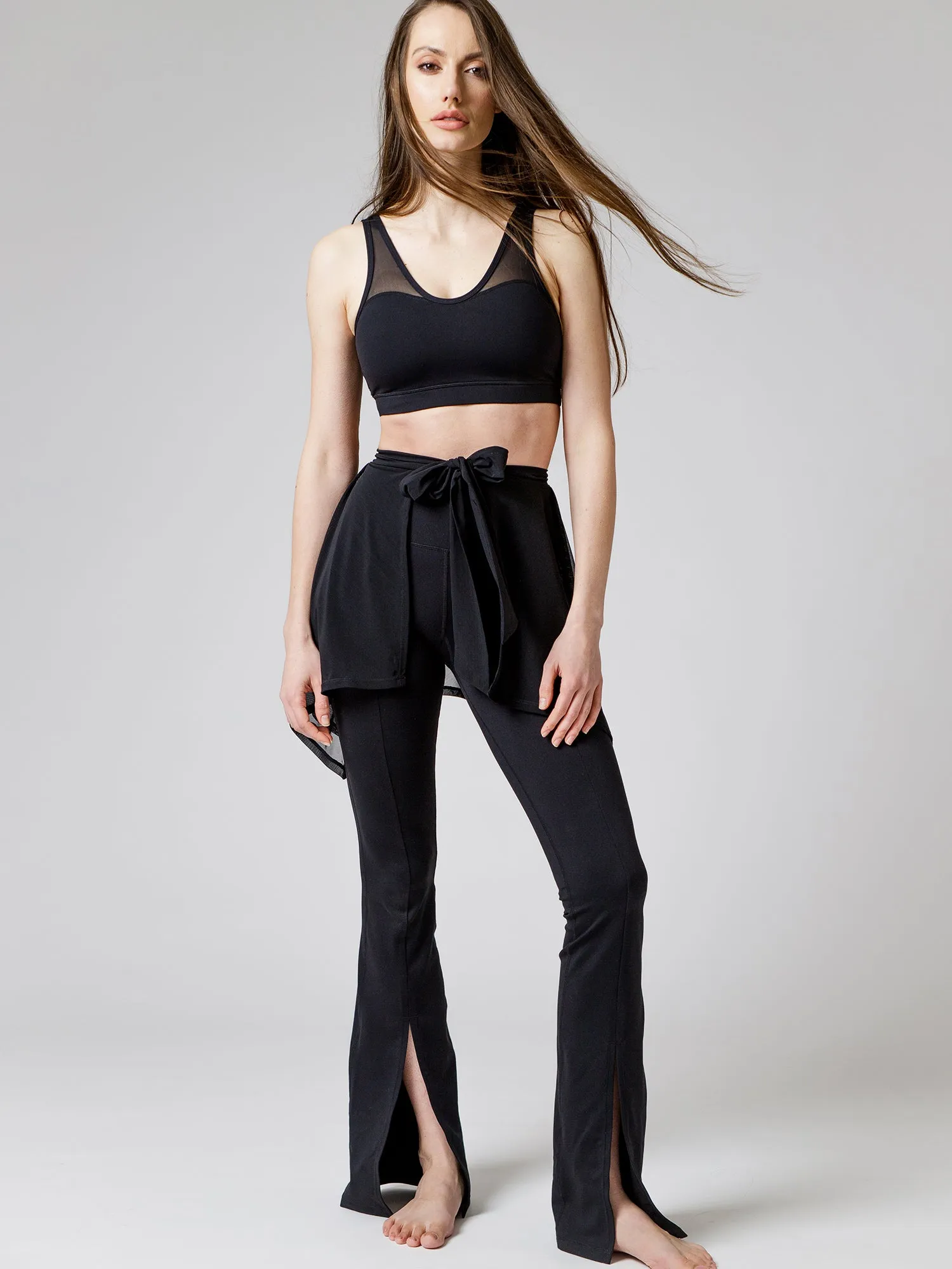 DIVINE FRONT SPLIT FLARE PANTS