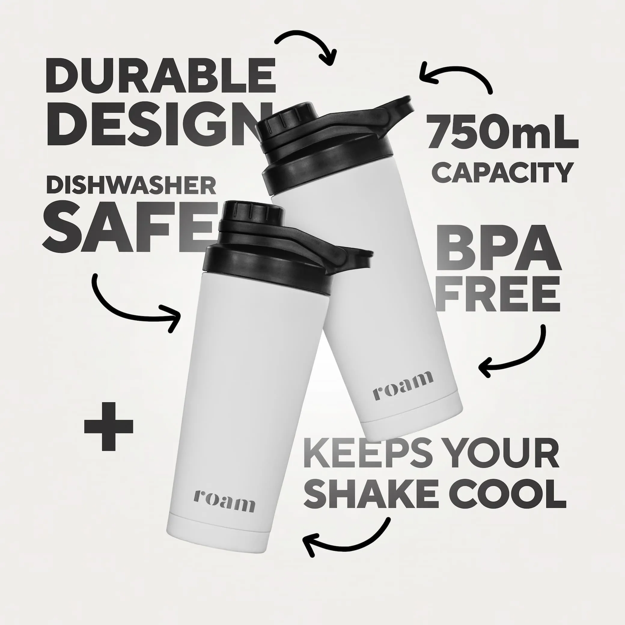 Double-wall Insulated Protein Shaker