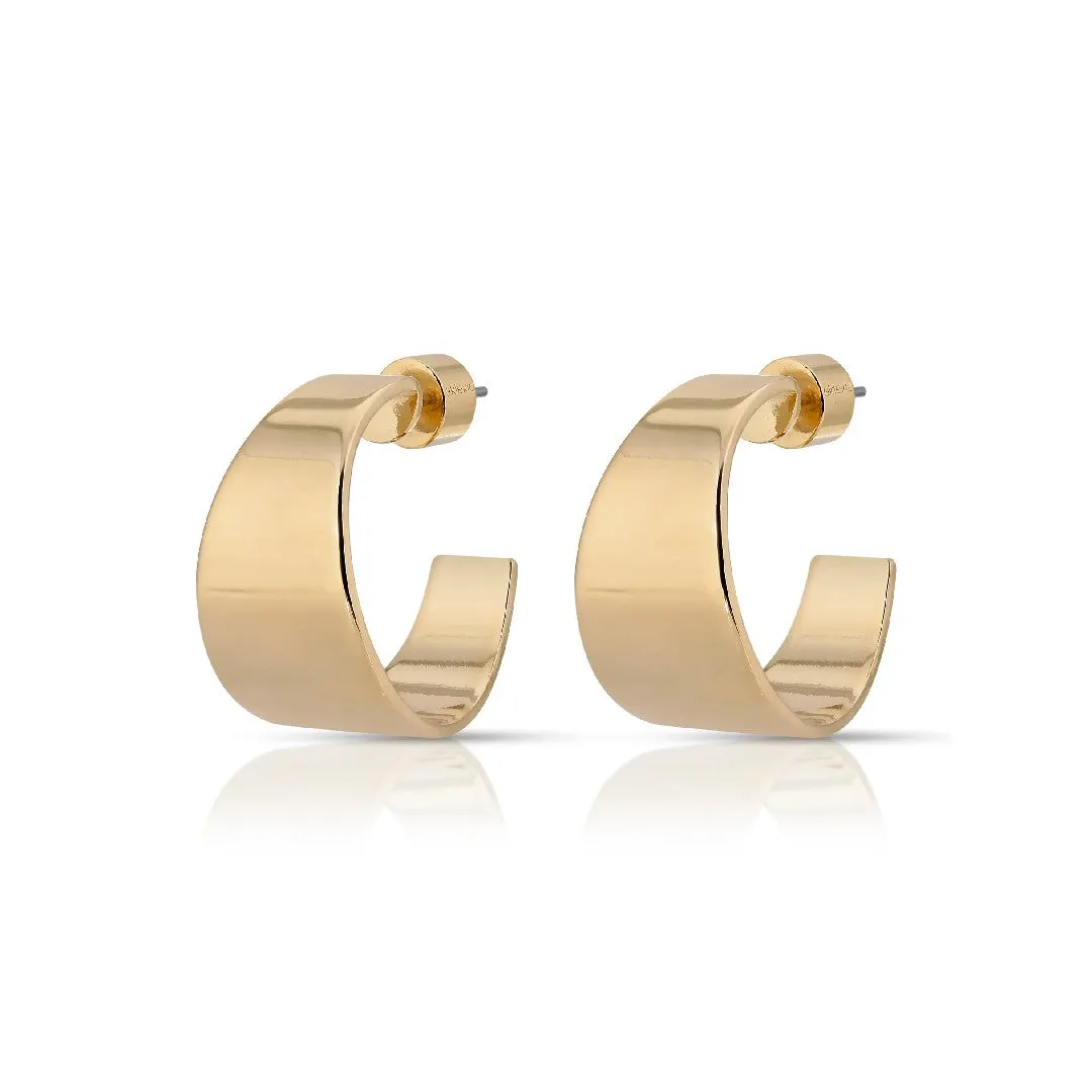 Eklexic Theo Hoops in Gold