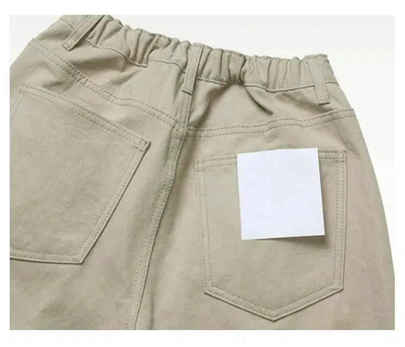 Elastic Waist Casual Pants