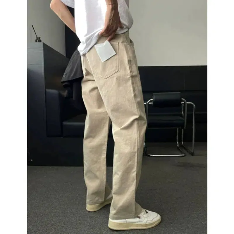 Elastic Waist Casual Pants