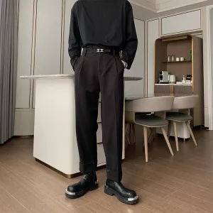 Elastic Waist Pleated Pants