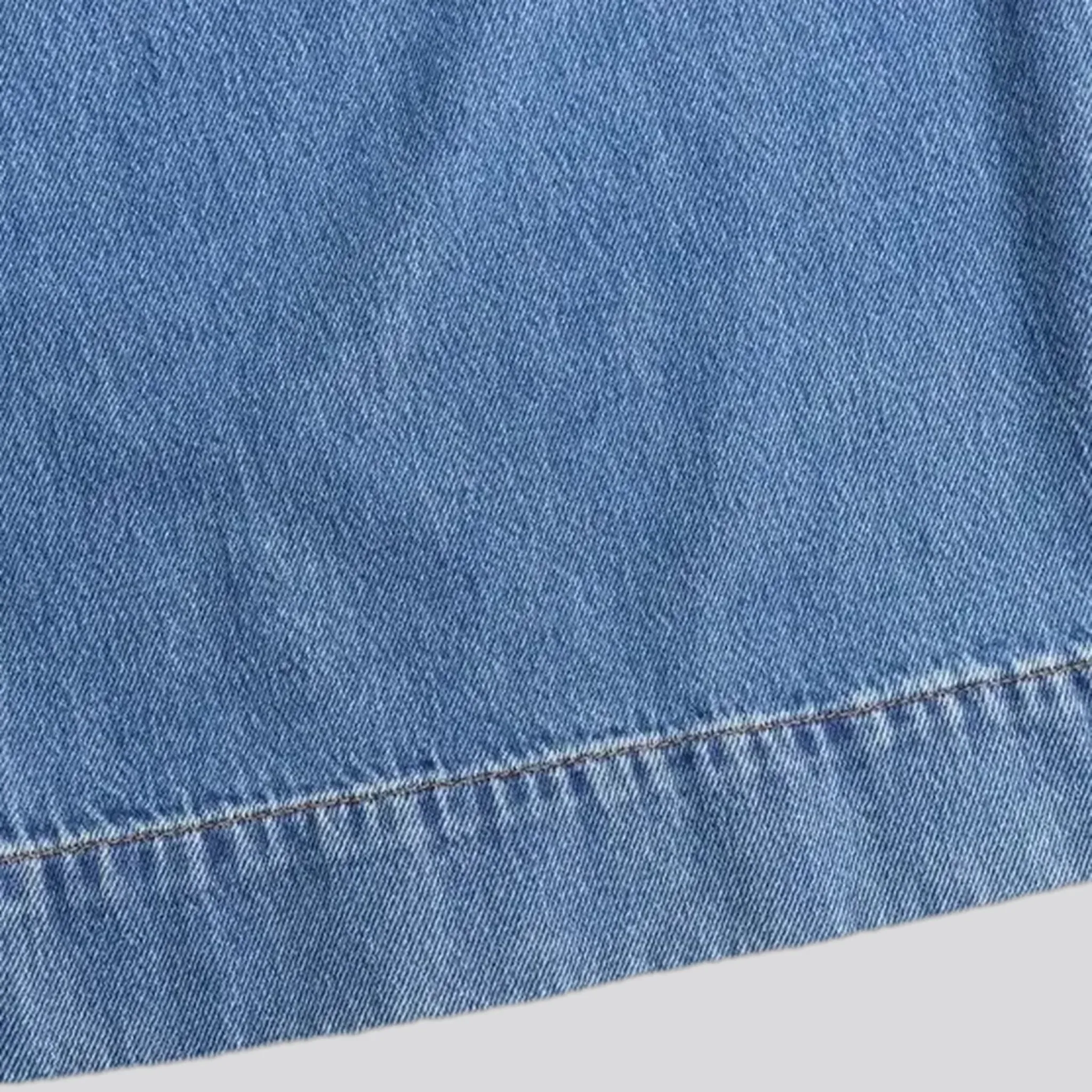 Elastic waistband fashion women's denim culottes