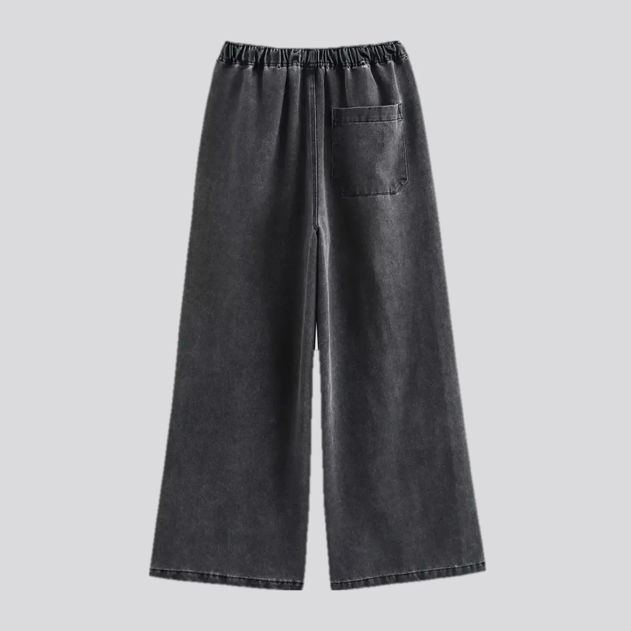 Elastic waistband fashion women's denim culottes