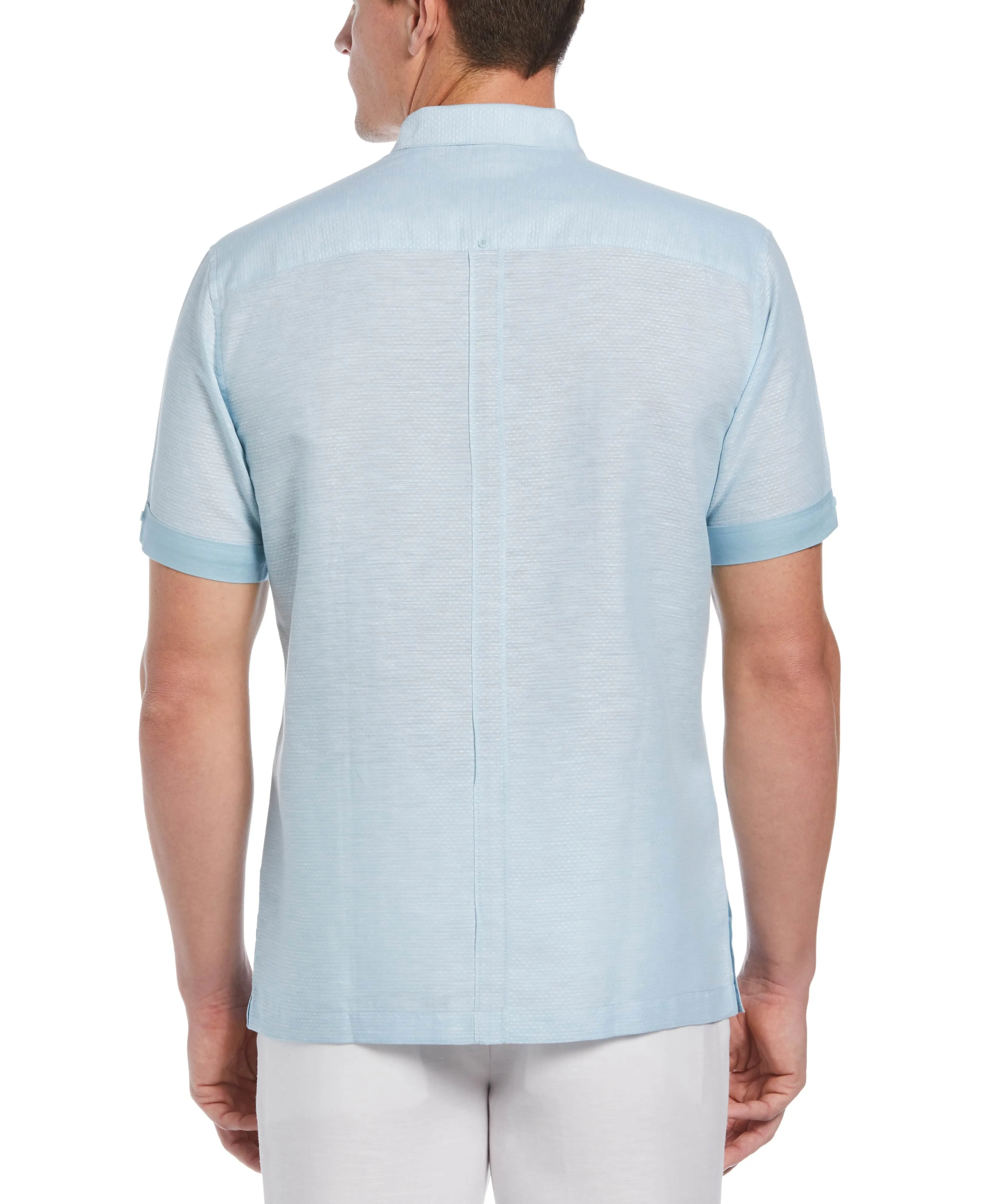 Fashion Double Pocket Guayabera Shirt