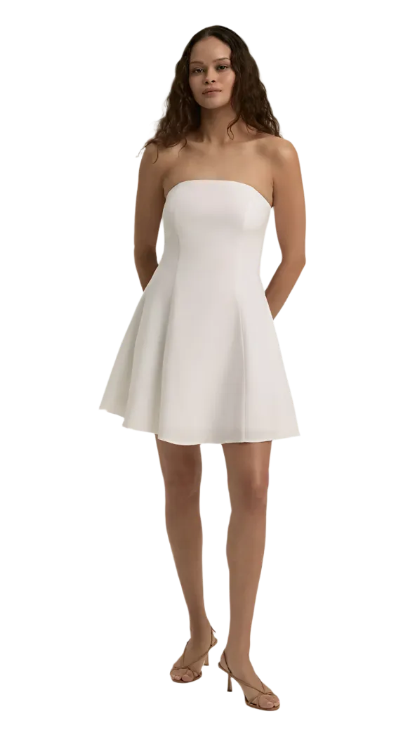 Favorite Daughter - The Favorite Mini Linen Dress - White