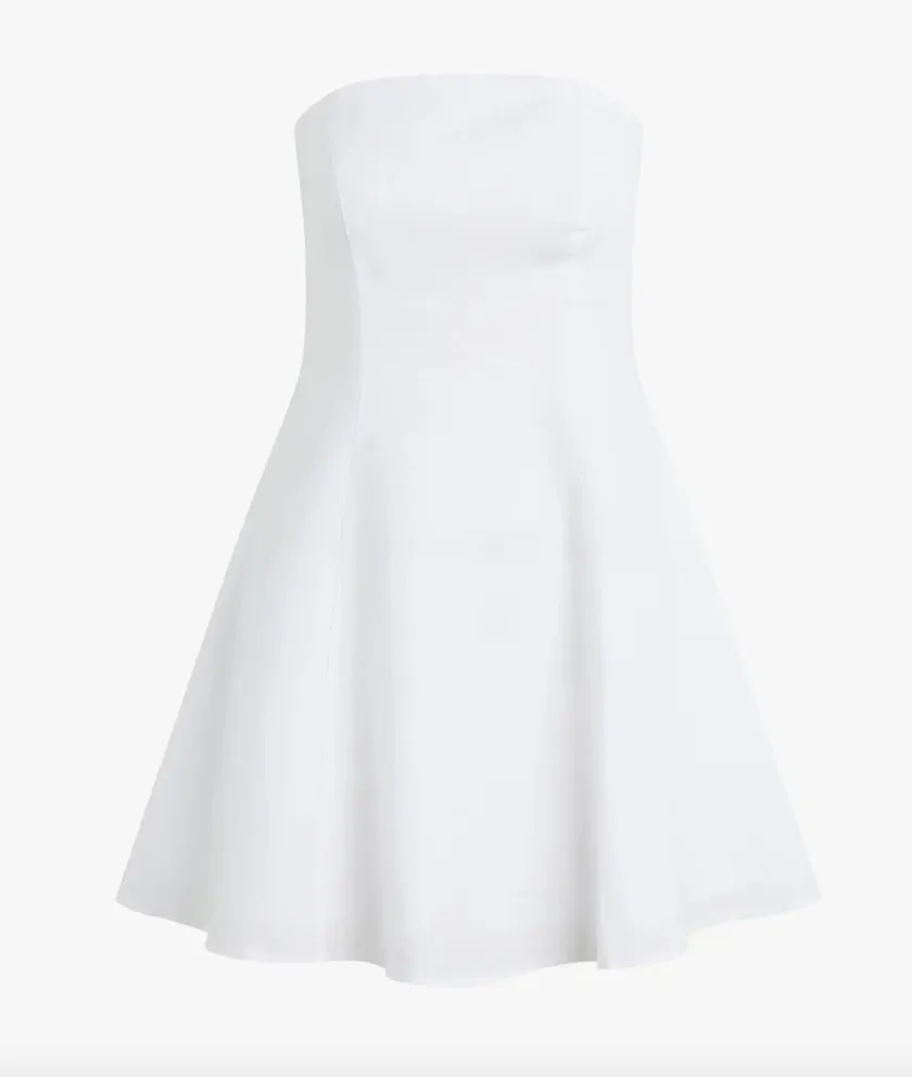 Favorite Daughter - The Favorite Mini Linen Dress - White
