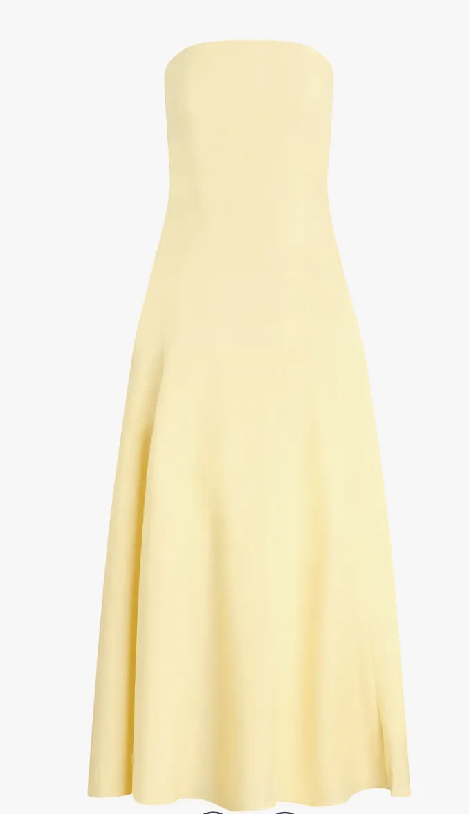 Favorite Daughter - The Favorite Strapless Linen Dress - Moonbeam