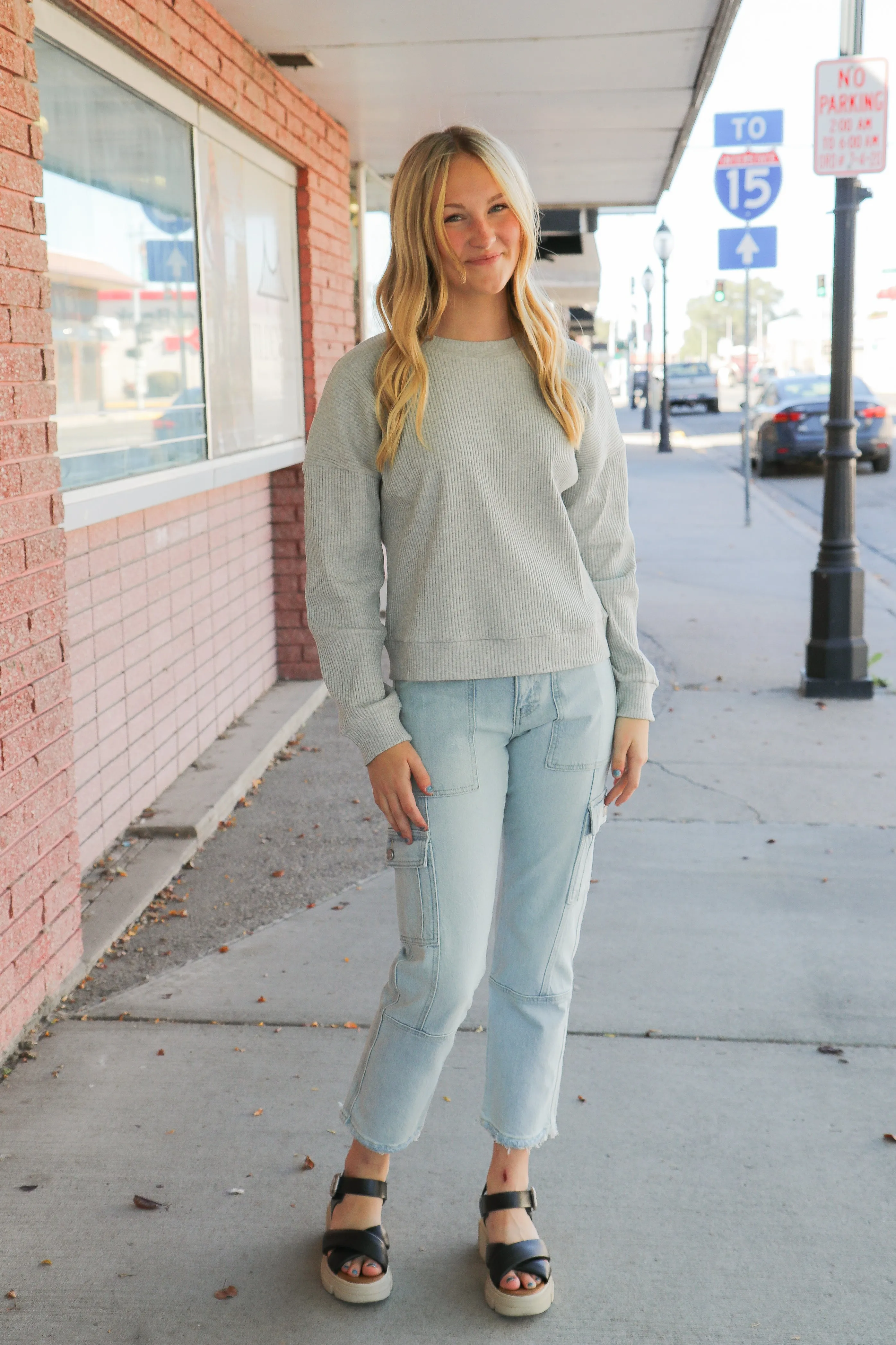 Felicity High Rise Straight Cargo Jeans