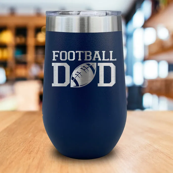 Football Dad Engraved Wine Tumbler