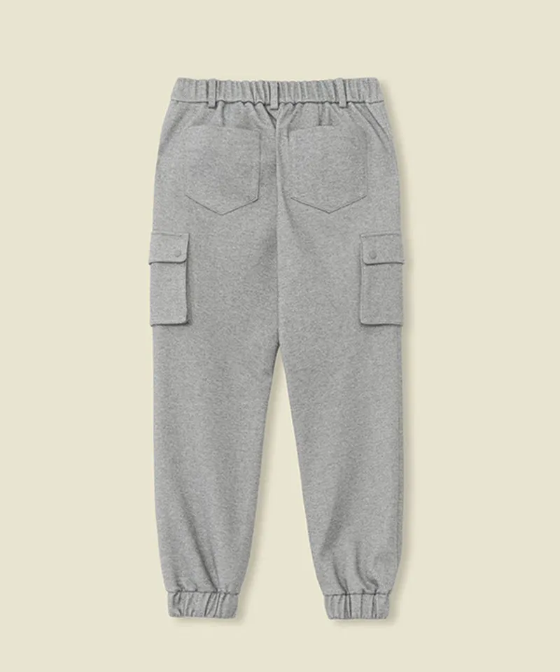 FORDI Fleece Pocket Jogger Pants - Gray