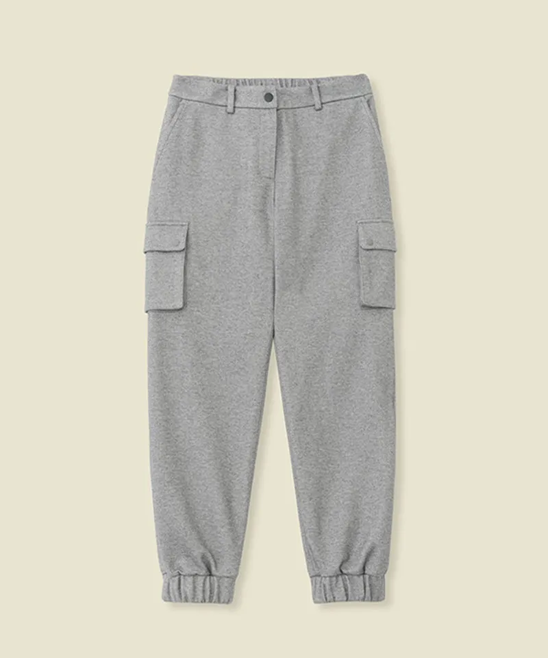 FORDI Fleece Pocket Jogger Pants - Gray