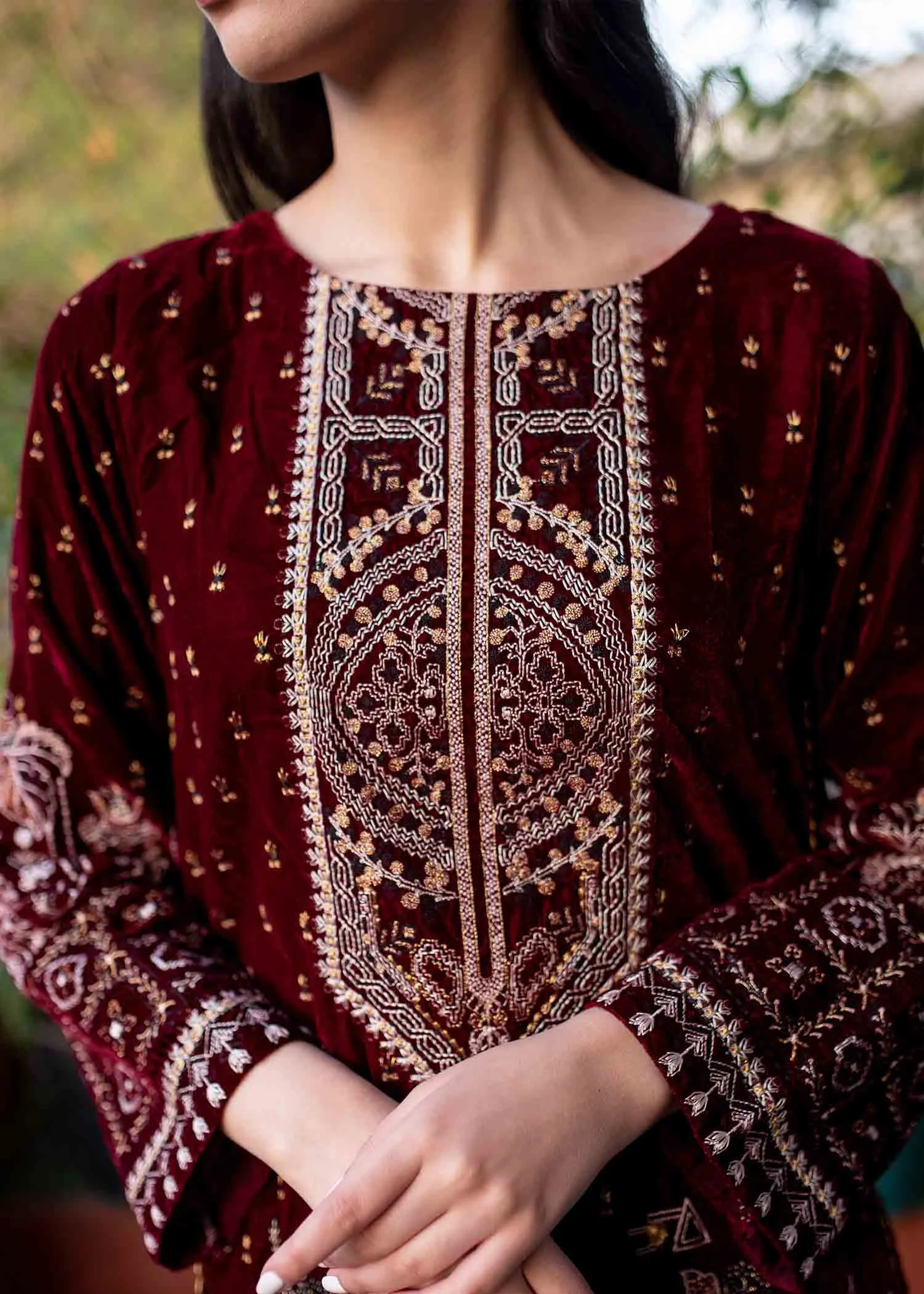 Formal Salwar Kameez for Girls in Wine Red Shade #PF260