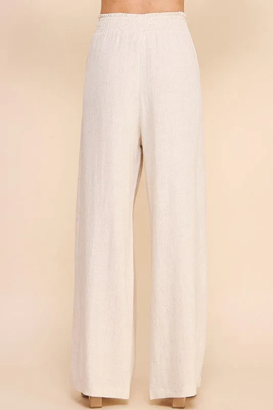 Gialina Linen Palazzo Pant