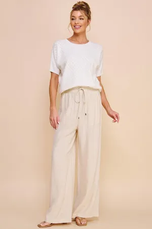 Gialina Linen Palazzo Pant