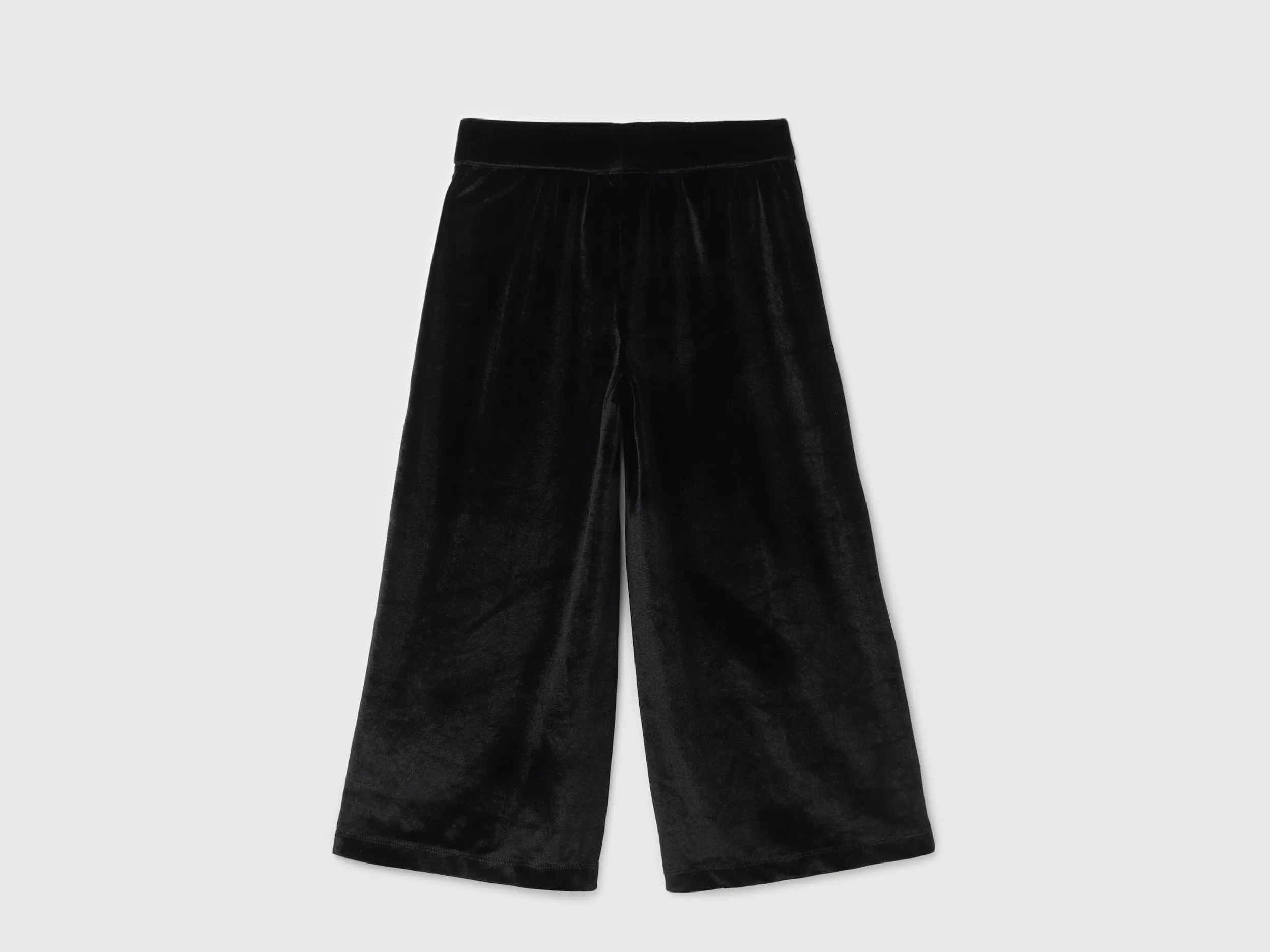 Girl's Solid Regular Fit Culottes with Drawstring Closure