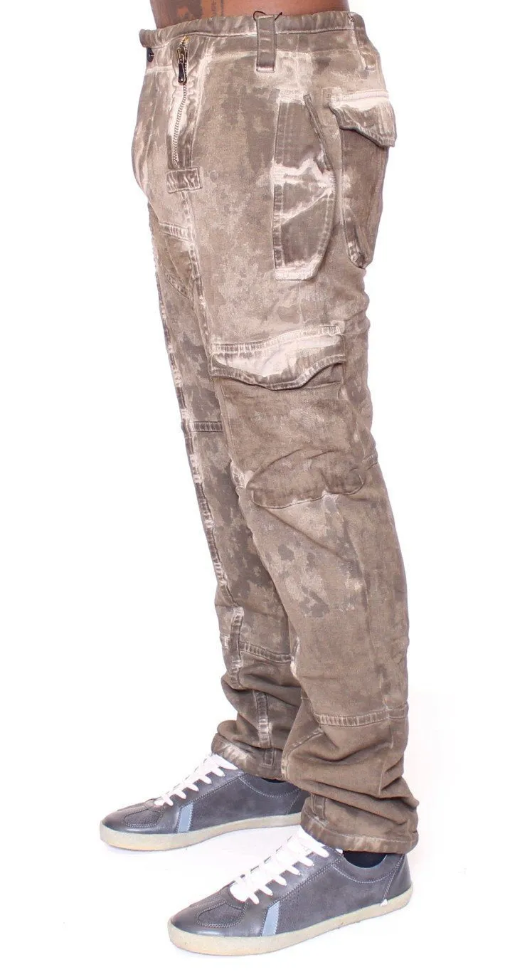 Gray Wash Regular Fit Pants