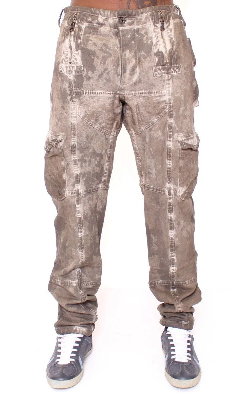 Gray Wash Regular Fit Pants
