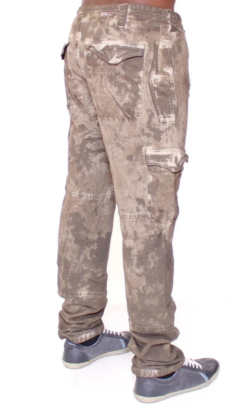 Gray Wash Regular Fit Pants