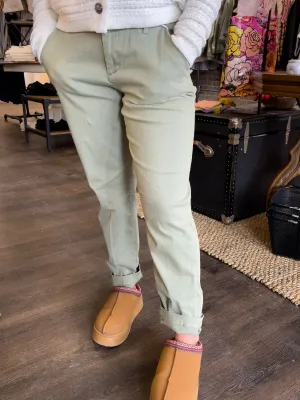Hampton Pant in Abbey Stone