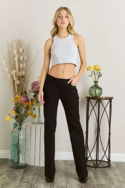 Hazel Blues® | Mittoshop Solid Color Pants with Pocket