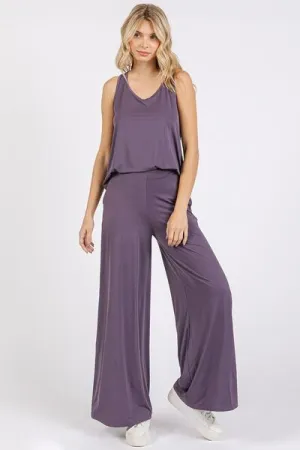 Hazel Blues® |  Mittoshop Yoga Air Stretch Elastic Waist Wide Leg Pants
