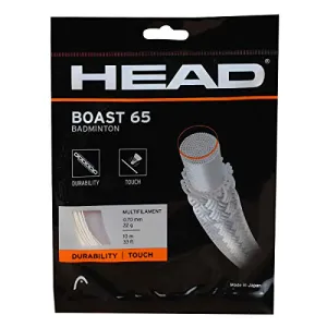 HEAD Boast 65 Badminton Racquet Nylon String, 10m (Orange)