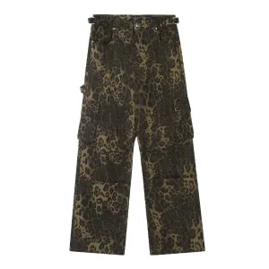 High Street Leopard Cargo Pants