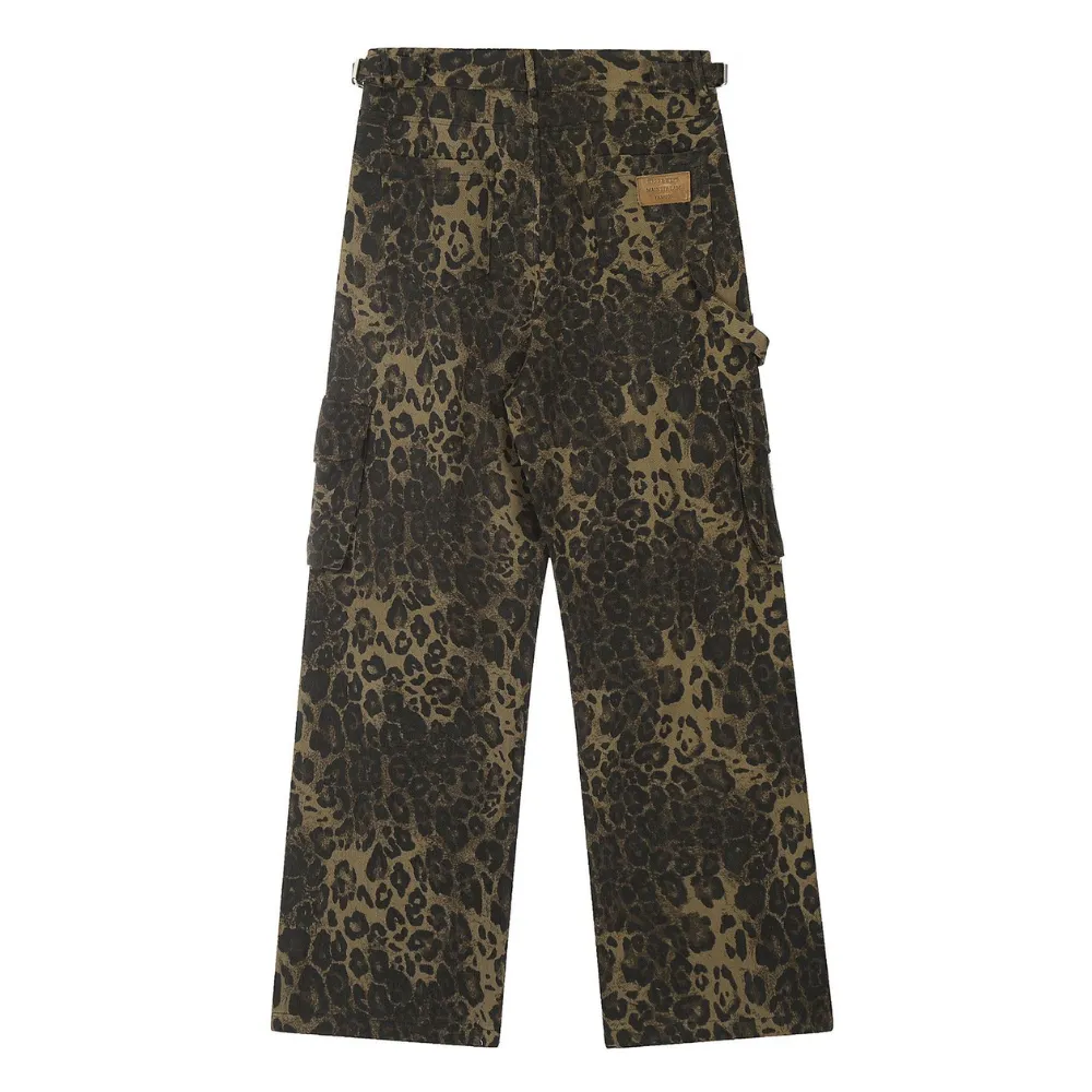 High Street Leopard Cargo Pants