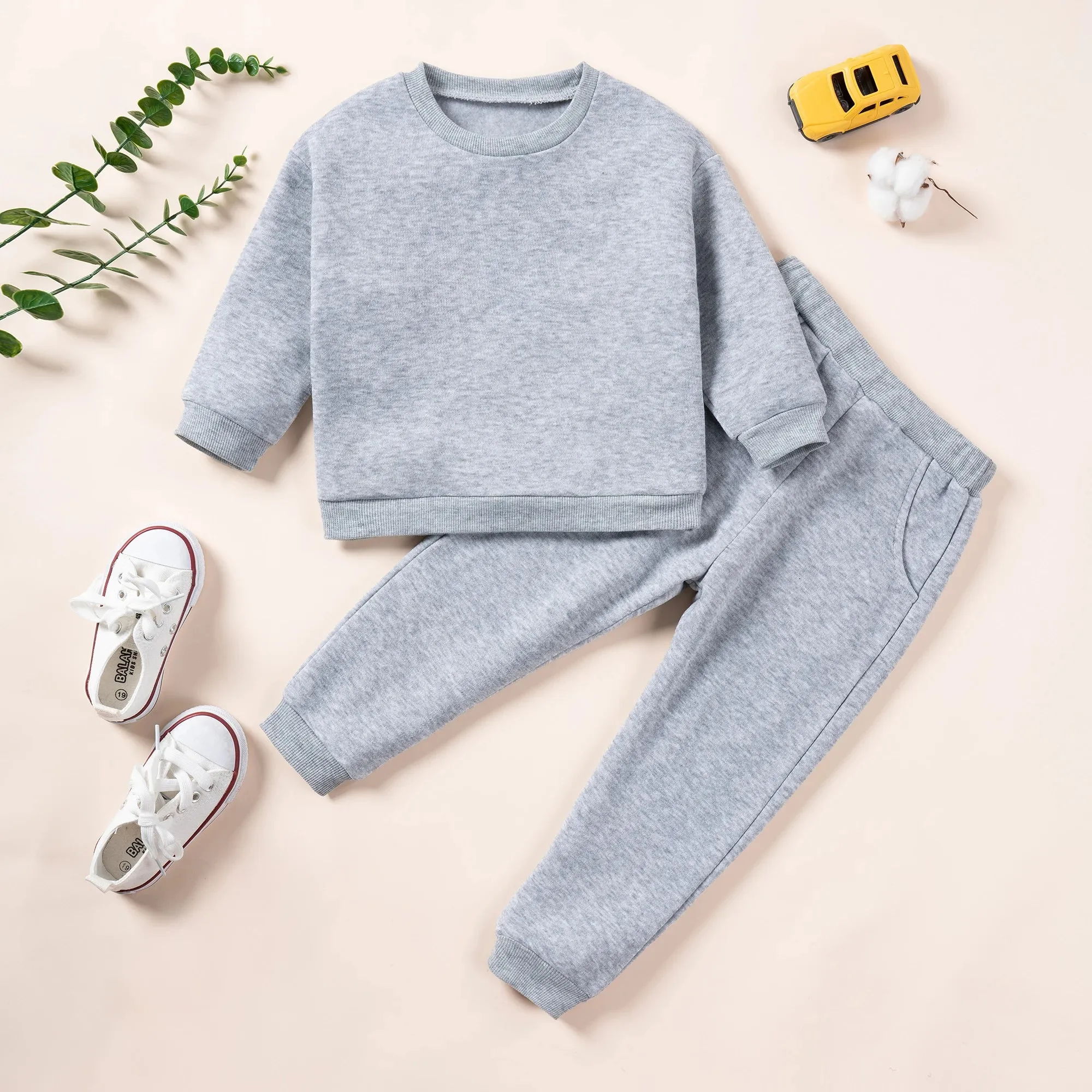 Hoodies and Pants Minimalist Set  Boys and Girls