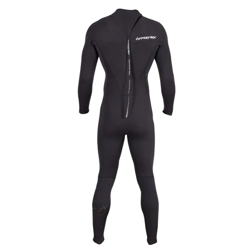 HYPERFLEX VYRL 4/3 BACK ZIP BLACK