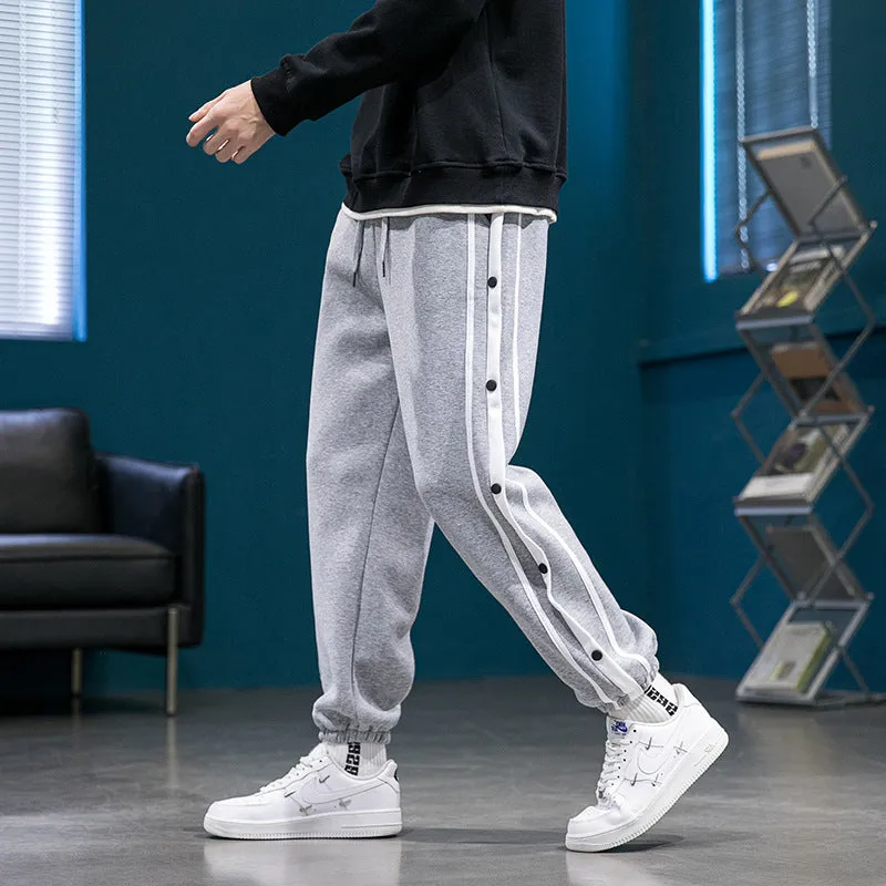 INSTOCK - Plus velvet/sports buttoned pants sweatpants