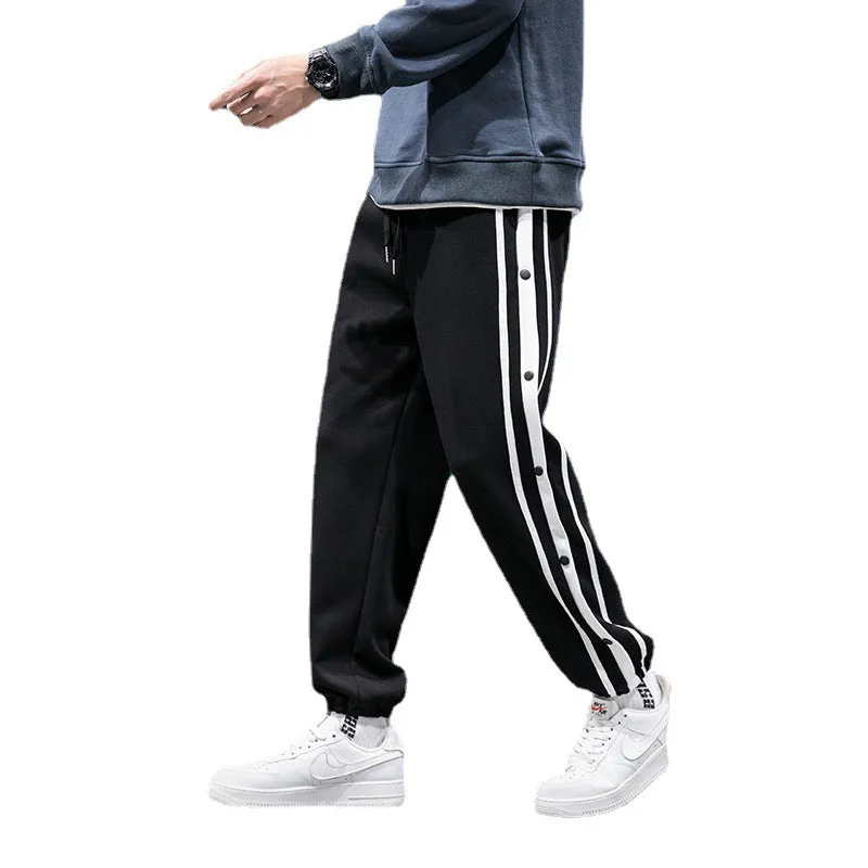 INSTOCK - Plus velvet/sports buttoned pants sweatpants