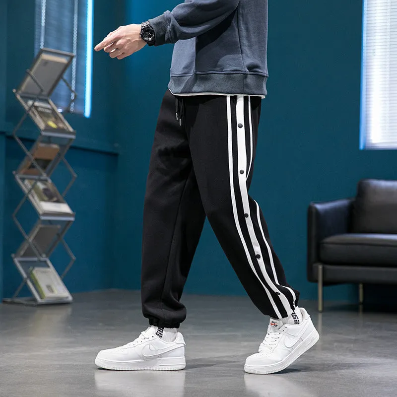 INSTOCK - Plus velvet/sports buttoned pants sweatpants