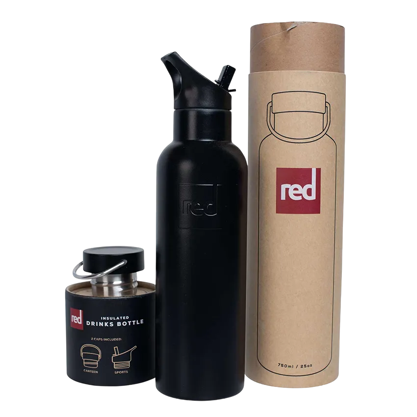 Insulated Black Water Bottle