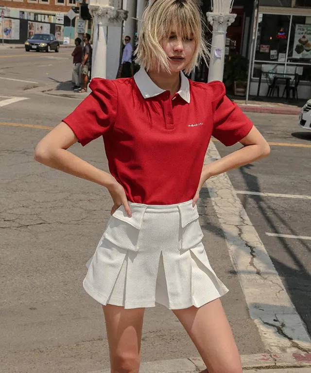 KANDINI  Pocket Skirt - White