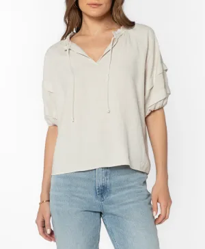 Kenna Smocked Neck Blouse