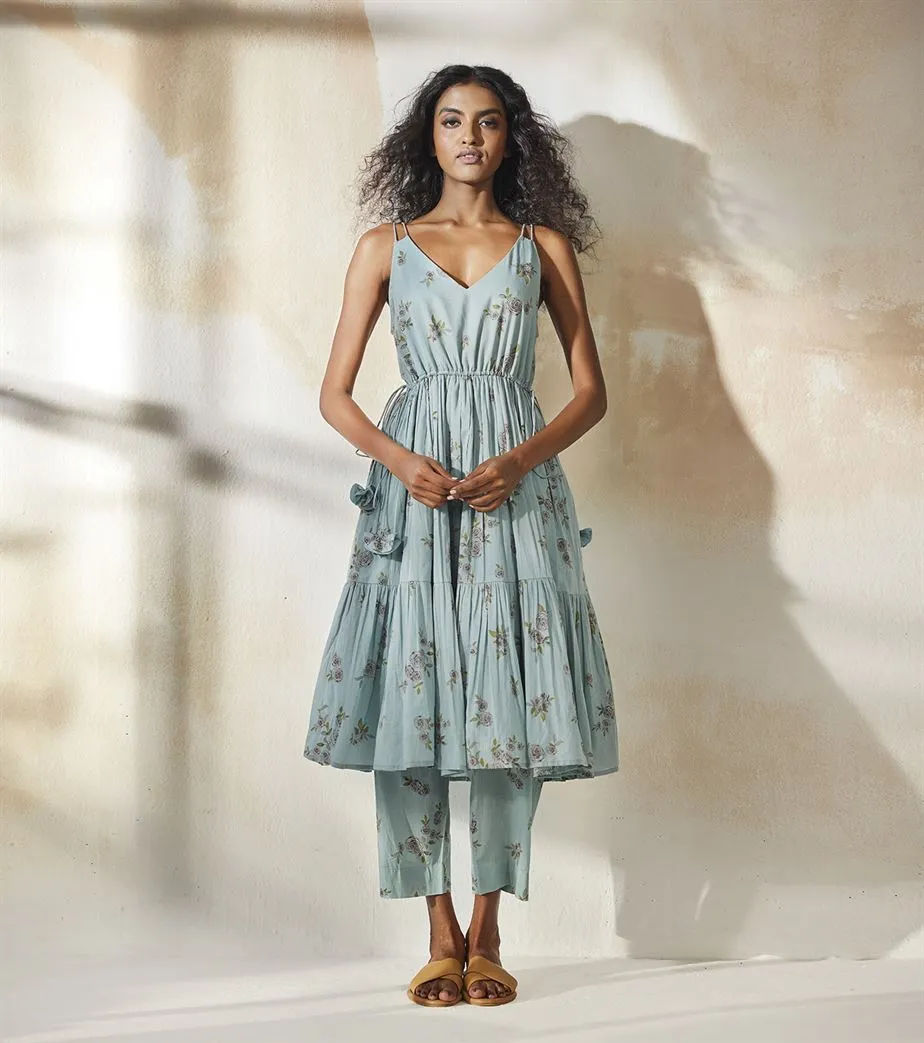 Khara Kapas  I  Mesa Blue Rose Co-ord Set