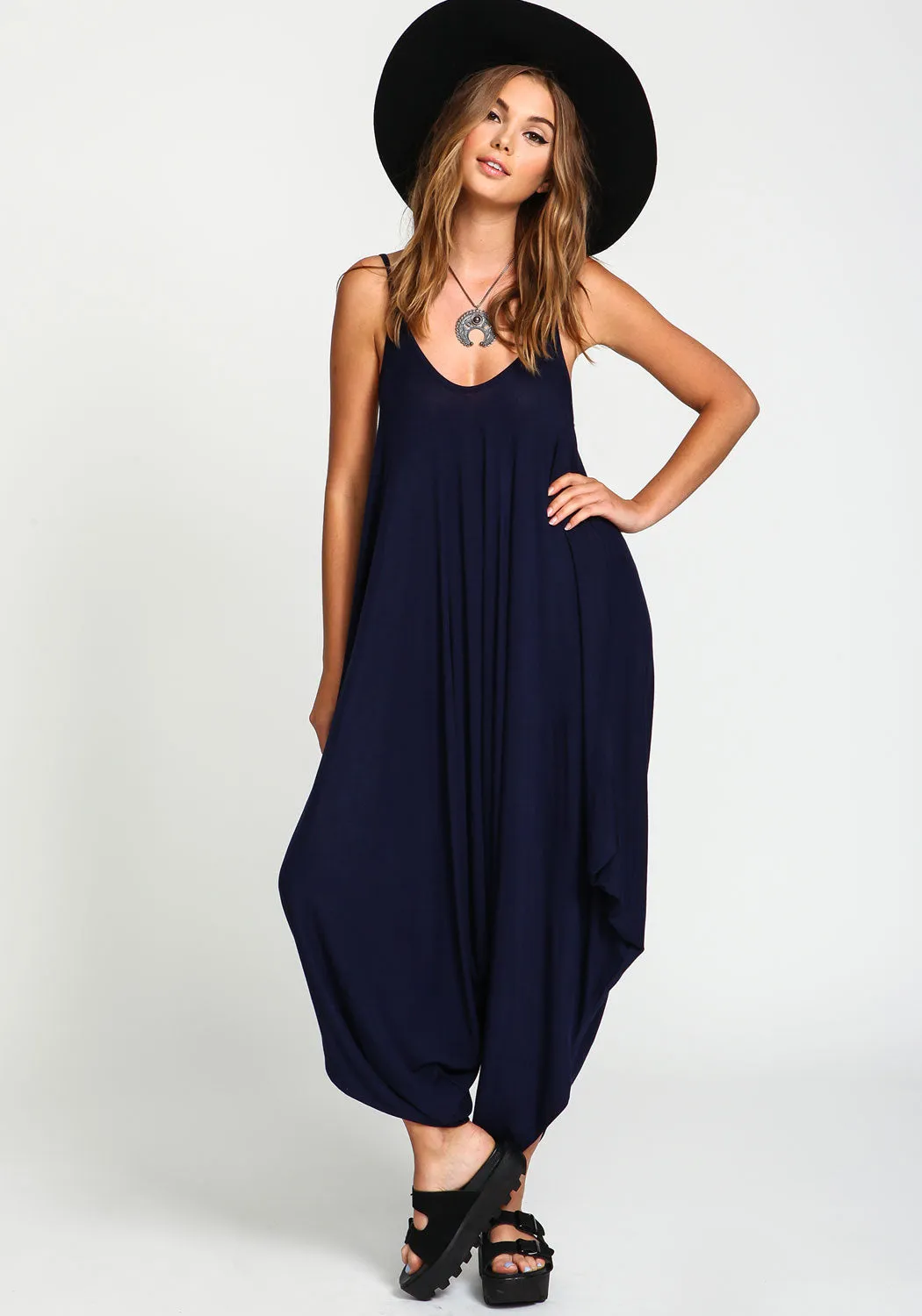 KIMMIE SOLID JUMPSUIT BLACK