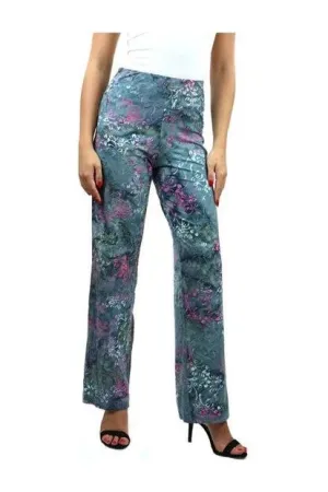 KINSLEY BATIK Jersey Print Flared Pants
