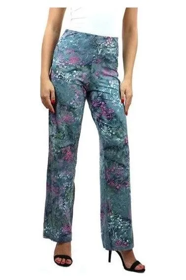 KINSLEY BATIK Jersey Print Flared Pants