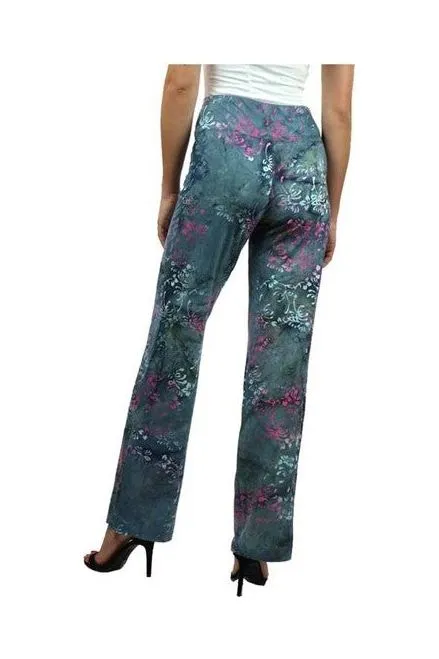 KINSLEY BATIK Jersey Print Flared Pants