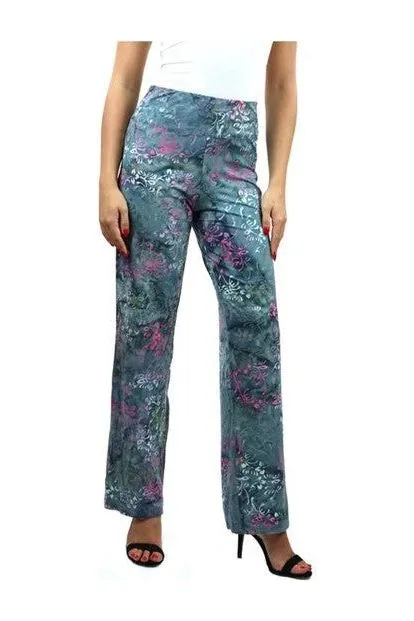 KINSLEY BATIK Jersey Print Flared Pants