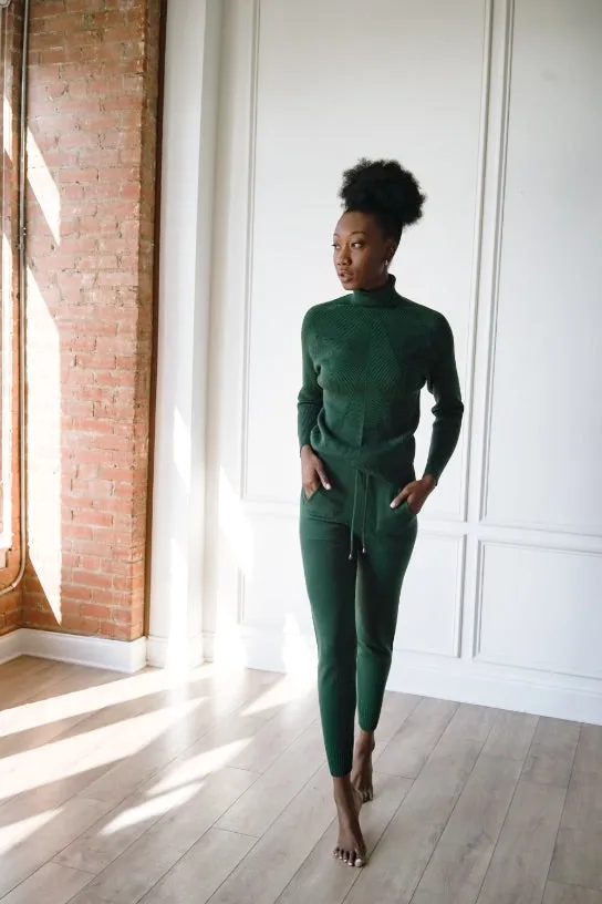 Knit Turtleneck & Leggings